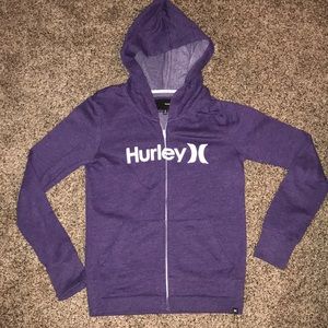 Purple Hurley full zip jacket